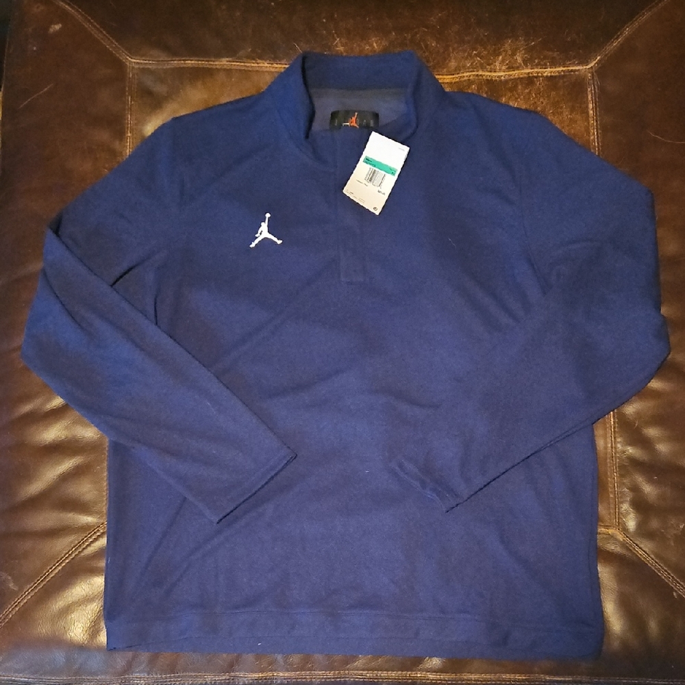 Jordan Navy Long Sleeve 1/4 Zip Pullover